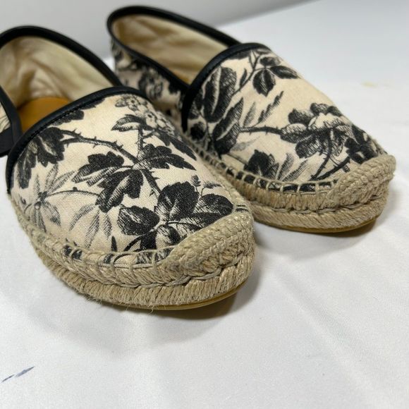 Gucci Herbarium Floral Canvas Espadrille Flats Womens‎ 36 (US 6) - Picture 5 of 12